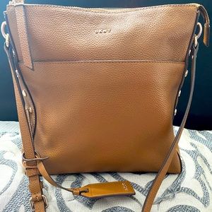 DKNY real leather Crossbody bag- brown. Brand new